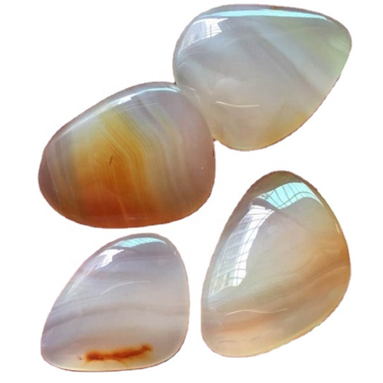 អ្នករចនាម៉ូដ Pear Montana Agate Cabocho Cabochon ប៉ូលាម៉ុនតាណាខាញ់ខេនថលធ្វើឱ្យដៃចាស់ jemstone j 15