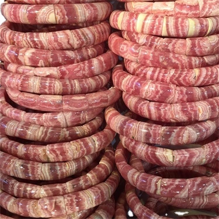 100% naturalmente, brazalete de rododocrosita, make venta al por mayor, rodocrosito, piedra preciosa, piedra de piedras preciosas, tricicatoria, pulsera 10