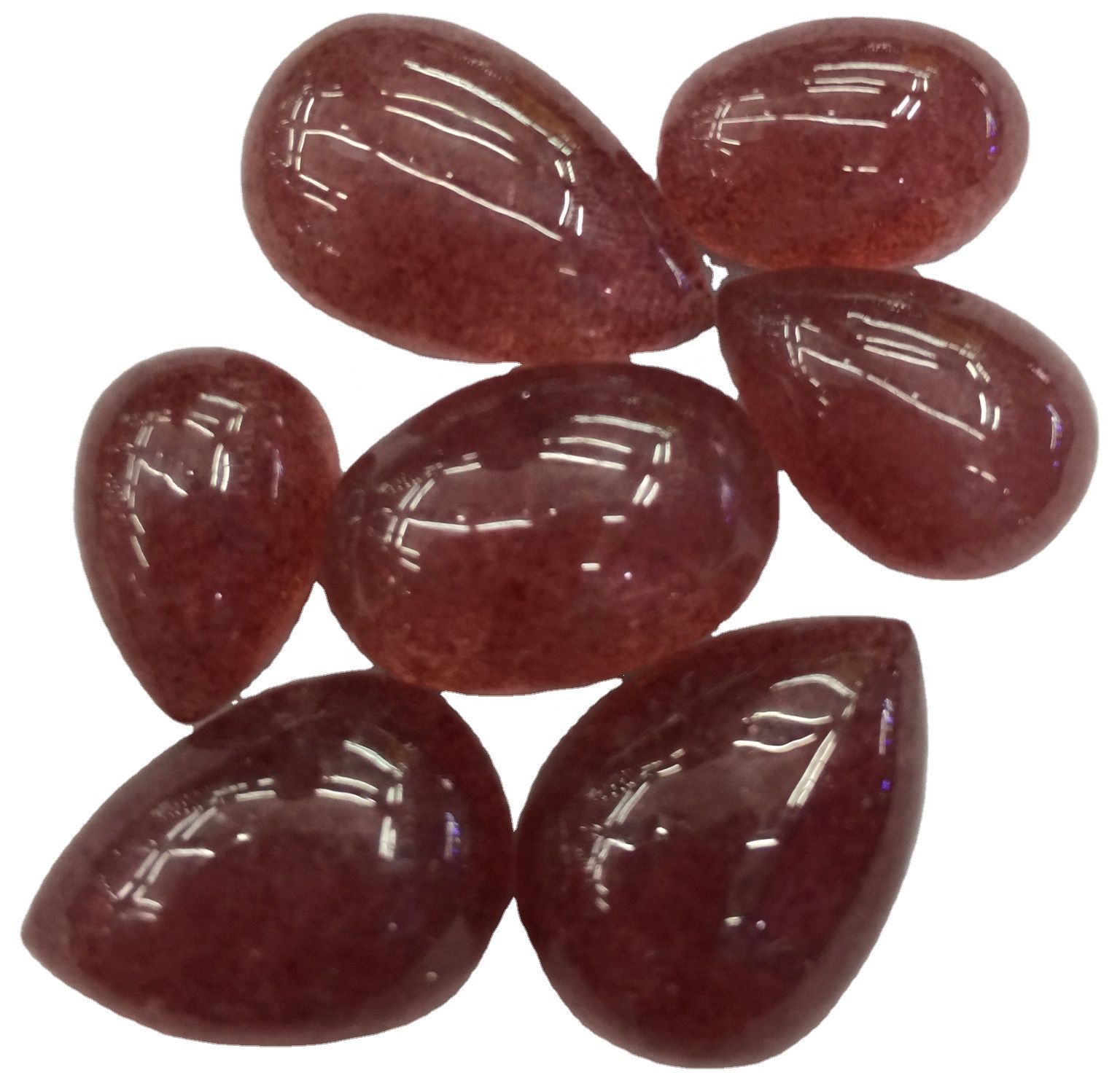 بۆلجۈرگەن Quartz Cabochon نەشپۈت گۆھىرى تەبىئىي تاش بوش تاش 7