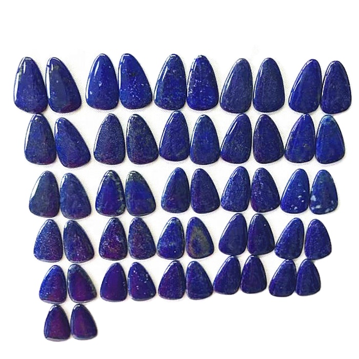 Gread Lapis Lazuli Cabochon គូ Hemstone ធ្វើដោយដៃ Cabochon ផ្គូរផ្គងថ្មគ្រឿងអលង្ការ Gust Lapis 15