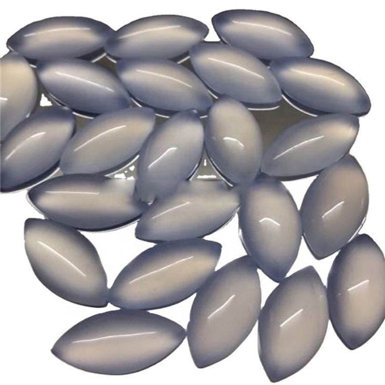 Asili ya bluu chalcecony cabochon jiwe cabochon calibrated bluu chalcedony loose gemstone kura kwa ajili ya kufanya kujitia 11