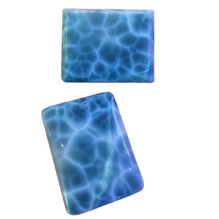 Larimar Cabogar ConcoChon លក់ដុំមានរាងសំប៉ែតមេឃពណ៌ខៀវដែលមានពណ៌ខៀវធម្មជាតិ 7