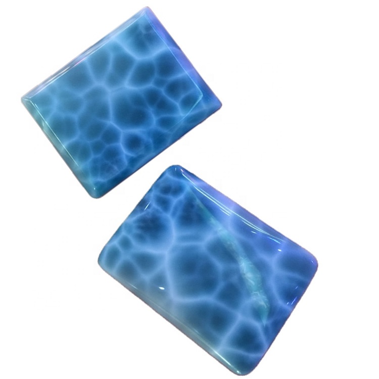 Larimar Cabogar ConcoChon លក់ដុំមានរាងសំប៉ែតមេឃពណ៌ខៀវដែលមានពណ៌ខៀវធម្មជាតិ 9