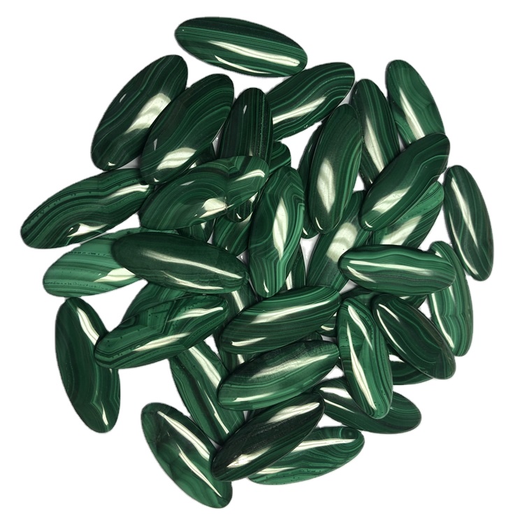 گۆھەر تاش مالاخىت مەرۋايىت تاشلىرى 41x16x4mm 13