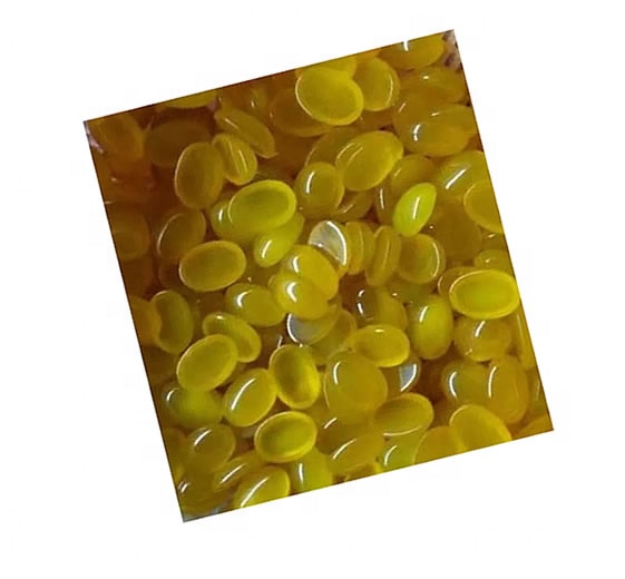 精彩的顶级品质100%天然黄色蕾丝玛瑙椭圆形凸起的凸起宝石制作珠宝 15