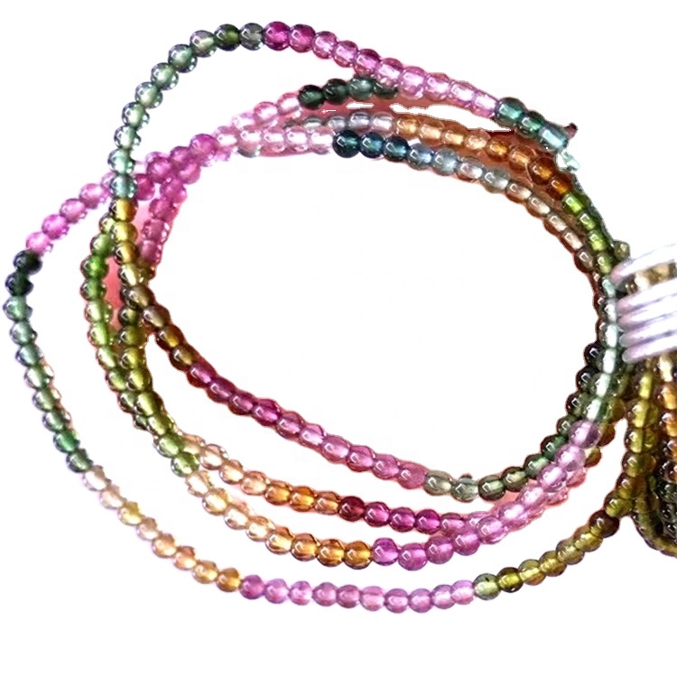 4/6/8 / 10 ಎಂಎಂ ನೈಸರ್ಗಿಕ ಟೂರ್ಮಲೈನ್ ಮಣಿಗಳು ನಿಜವಾದ ಟೂರ್ಮಲೈನ್ ರತ್ನದ ಕಲ್ಲುಗಳ ಸಡಿಲವಾದ ಮಣಿಗಳು ಪೂರ್ಣ ಸ್ಟ್ರಾಂಡ್ 9