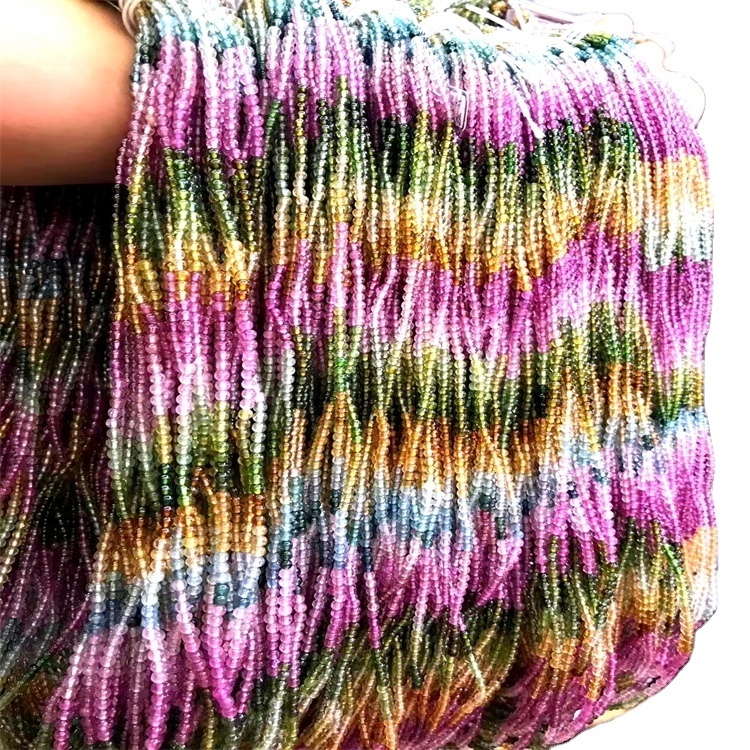 4/6/8 / 10 ಎಂಎಂ ನೈಸರ್ಗಿಕ ಟೂರ್ಮಲೈನ್ ಮಣಿಗಳು ನಿಜವಾದ ಟೂರ್ಮಲೈನ್ ರತ್ನದ ಕಲ್ಲುಗಳ ಸಡಿಲವಾದ ಮಣಿಗಳು ಪೂರ್ಣ ಸ್ಟ್ರಾಂಡ್ 15