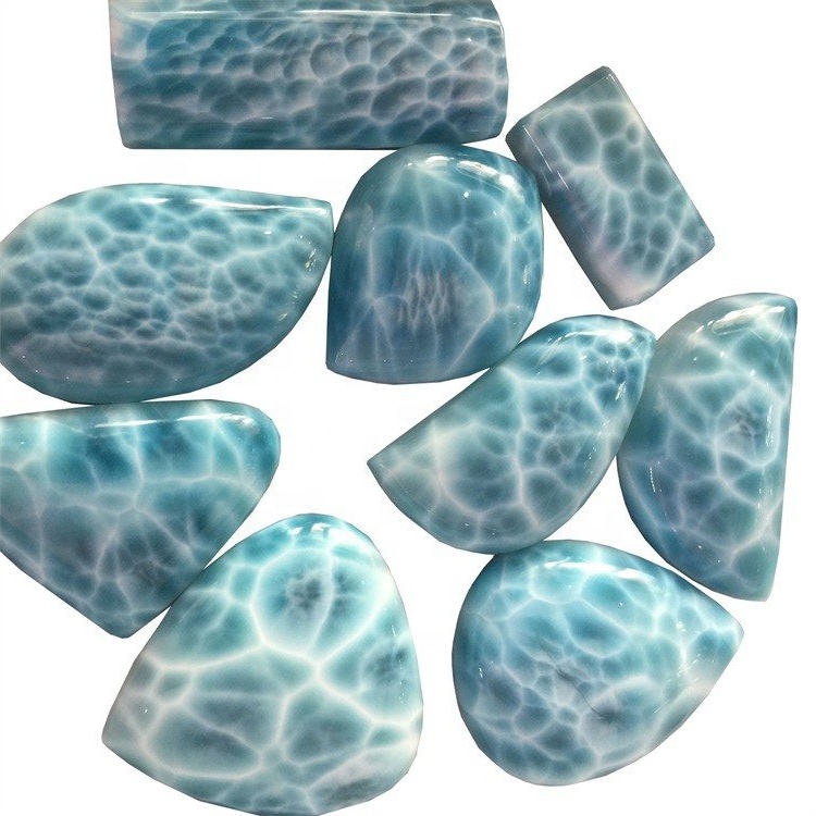 Aliran Larimar Gemstone Natural Larimar Cabochon Larimar Larimar Larimar Perhiasan Perhiasan Gemstone Larimar 15