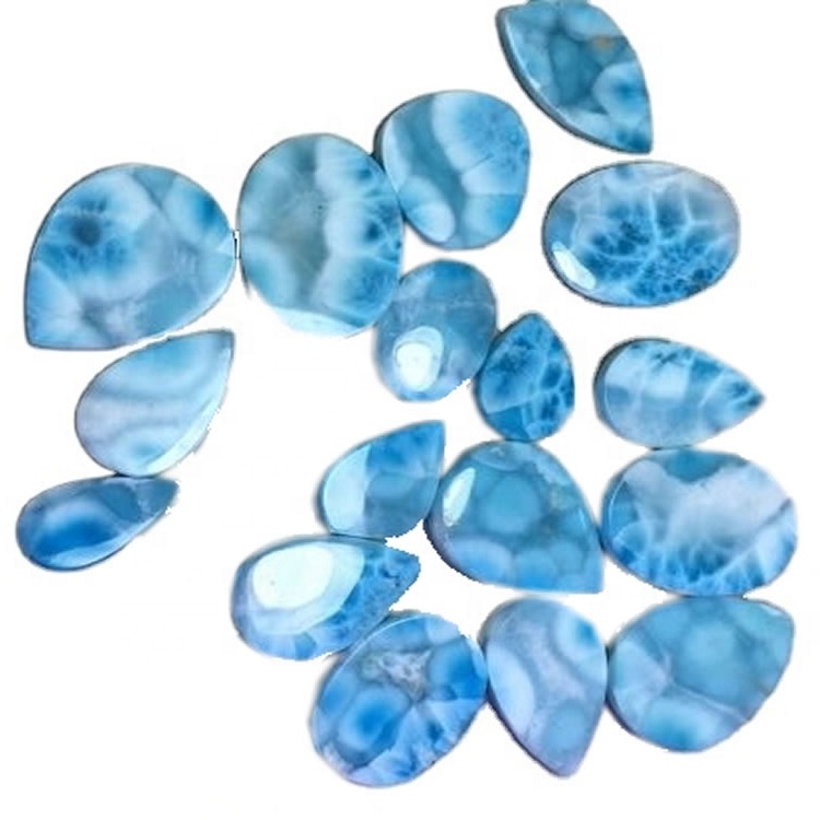 Larimar Cabochon Hot Bejjiegħ Gemstone Naturali (Repubblika Dominikana) Australian minerali naturali kollha huwa 100% blu naturali daqs kollu 13