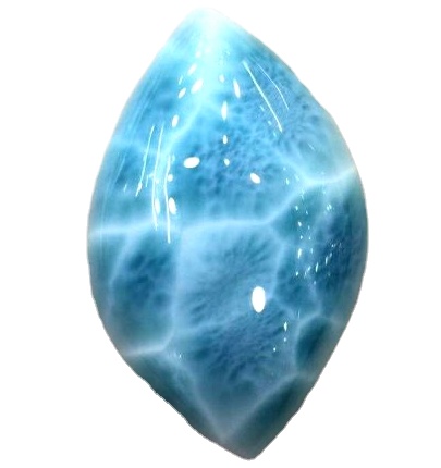 Grad Naturali AAAA Larimar Gemstone Cabochon Dominician Larimar Gemstone għall-ġojjellerija 7