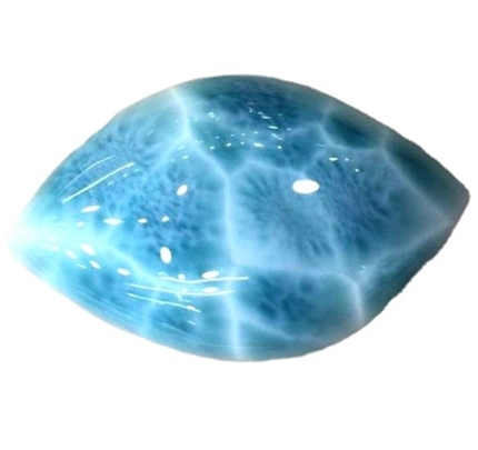 Grad Naturali AAAA Larimar Gemstone Cabochon Dominician Larimar Gemstone għall-ġojjellerija 15