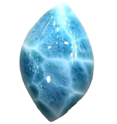 Grad Naturali AAAA Larimar Gemstone Cabochon Dominician Larimar Gemstone għall-ġojjellerija 11