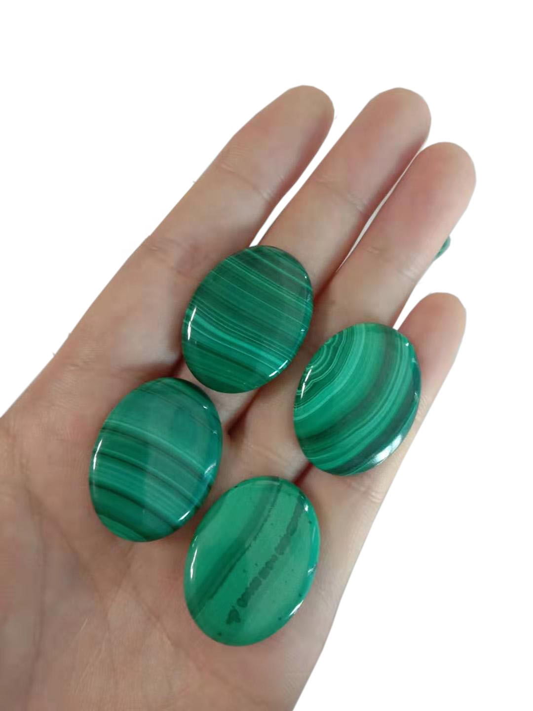 الزوج المالاشيت جودة عالية المالاشيت كابوشون فضفاض الأحجار الكريمة 13