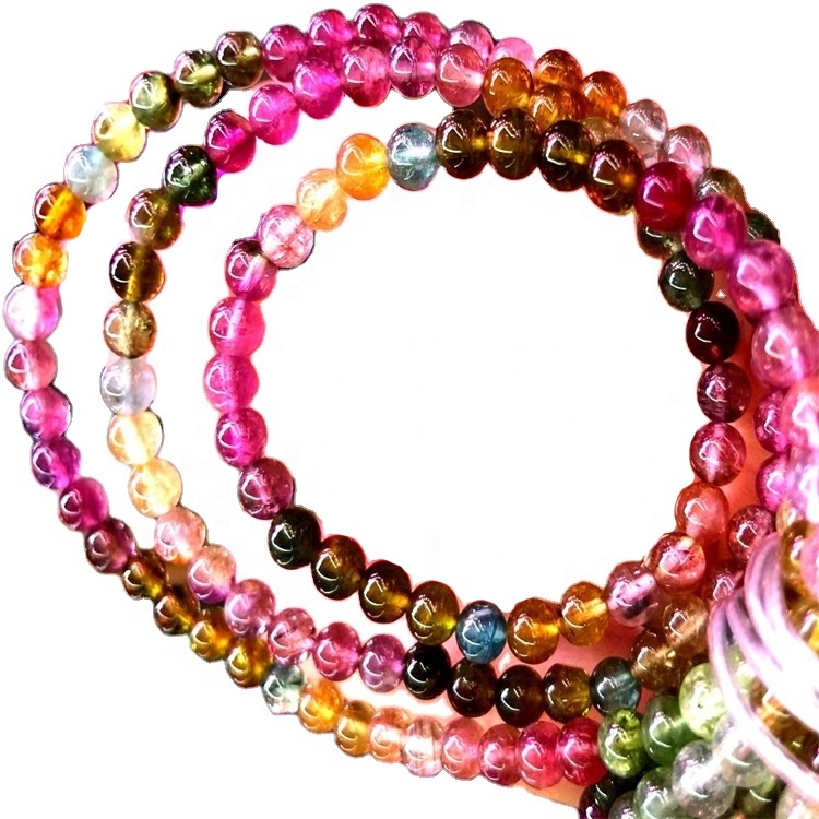 Telemaline Tourmaline To Tourmaline Gemstone 6mm 8mm មានអង្កាំមូលប្រាយមូលទំហំ 10 មម 9