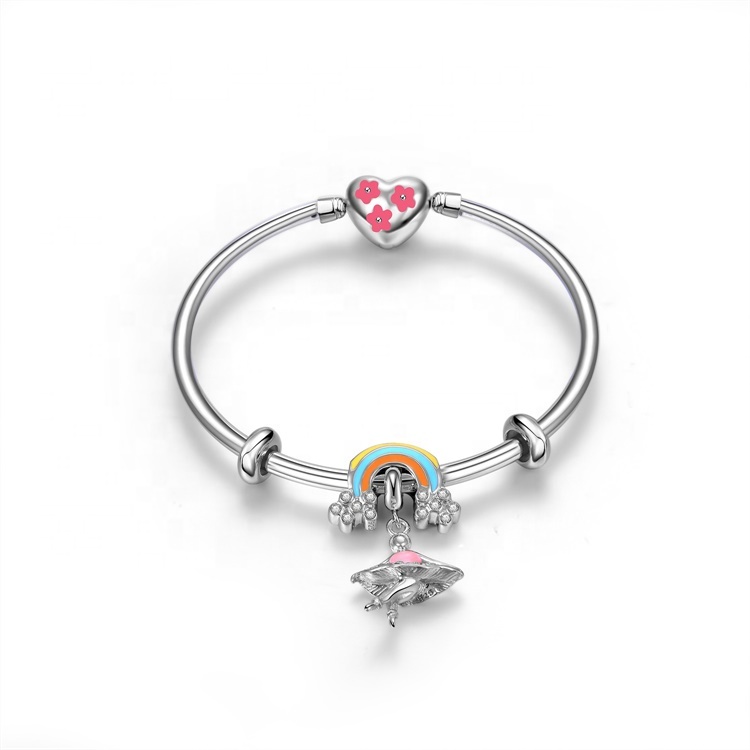 925 الفضة الاسترليني جولة الإسورة سوار 14