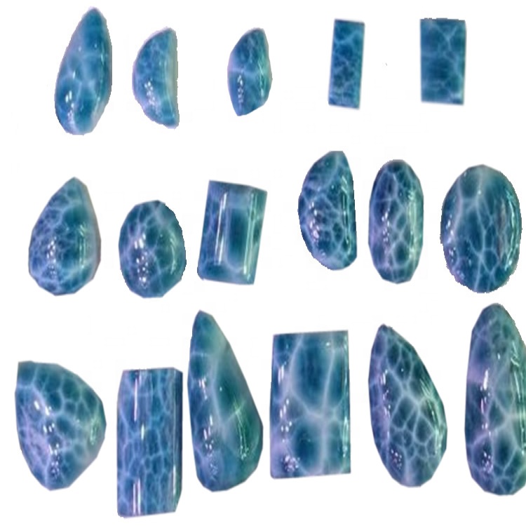 Dominican larimar smooth cabochon according to order cut any size and shape 7