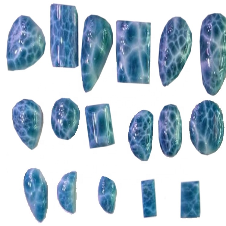 Dominican larimar smooth cabochon according to order cut any size and shape 9