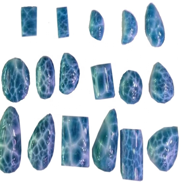 Dominican larimar smooth cabochon according to order cut any size and shape 11