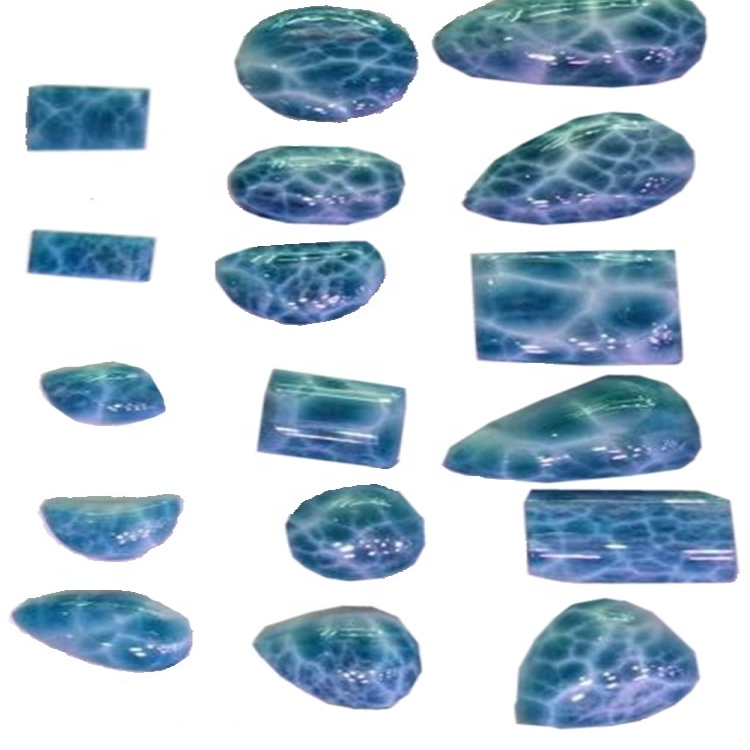 Dominican larimar smooth cabochon according to order cut any size and shape 15