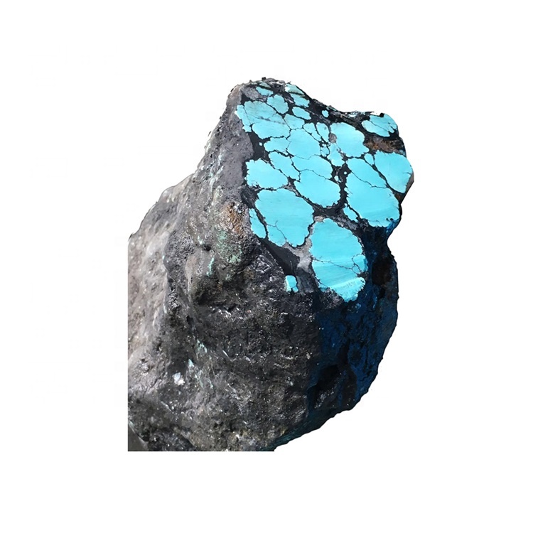 Tibetas tirkīza raupja brīvā forma brīvs dārgakmens oriģinālais tirkīza materiāls raupja 40