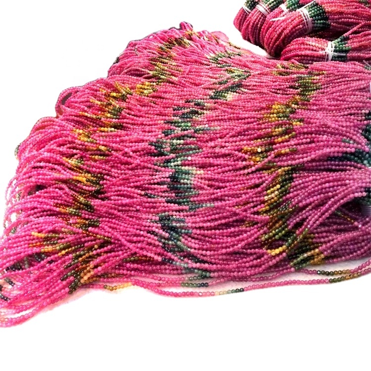 3a ទេសចរណ៏ពណ៌ផ្កាឈូកធម្មជាតិមានទំហំ 6 មម 8 មមមានទំហំ 12 មម 12 មមរលុងត្បូងពេជ្រ 17mm Lose 16 \ strand 9