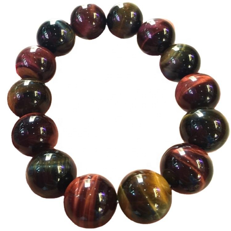 Nuevo estilo de hombre estilo natural Tigereye Boy Pulsera Tiger ojo pulseras para hombres 12