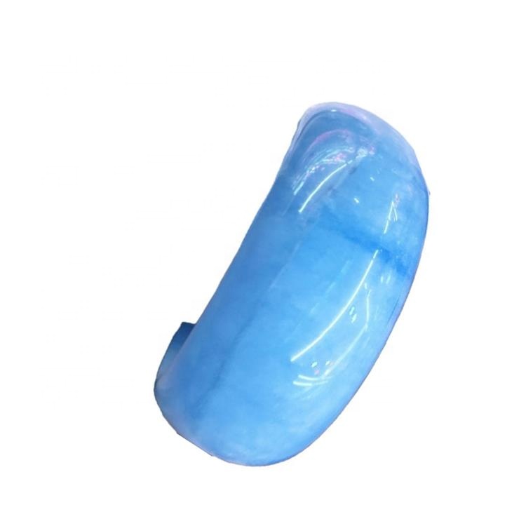 Cel mai mare piatră de piatră prețioasă Lapte Aquamarine Bijuterii Bijuterii 52-64mm Solid natural Aquamarine Bangle Blue cuarț Crystal Round Brățară 13