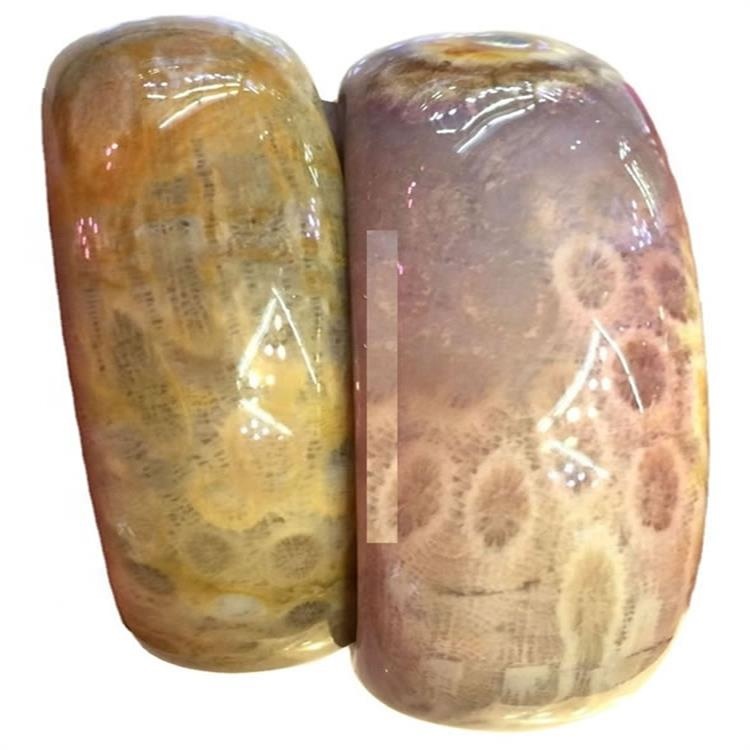 Factory Cut Chrysanthemum Stone Bangle et armillas Jewelry leporem armillas Coral Beta Gemstone 7
