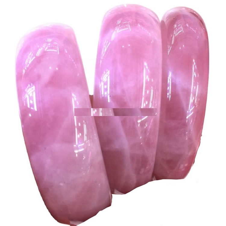 Naturalis Gemstone Rose Vicus Bangle Calor Sale 55-58MM Naturalis Rose Quartz Bangle Pink glacies Jade Rose Quartz Witt certifie 9