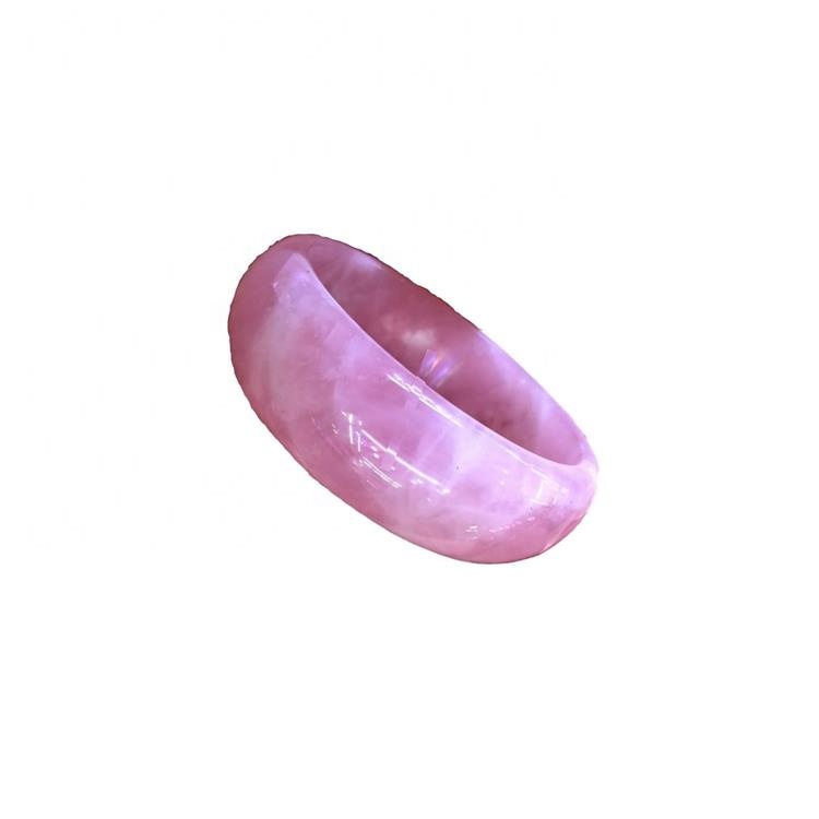 Naturalis Gemstone Rose Vicus Bangle Calor Sale 55-58MM Naturalis Rose Quartz Bangle Pink glacies Jade Rose Quartz Witt certifie 15