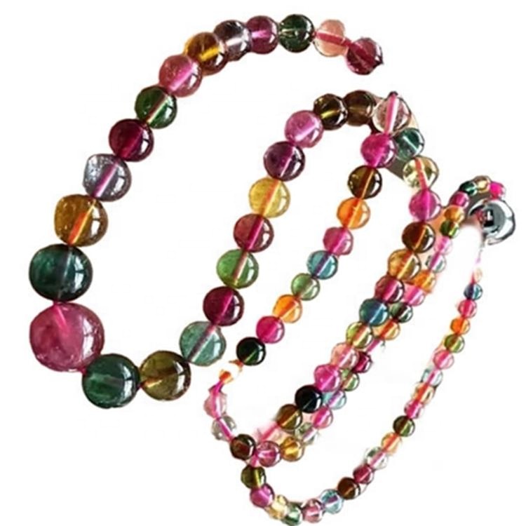 ខ្សែក Tourmaline Toulemaline GeMStone ធ្វើឱ្យមានលក់ដុំ 11