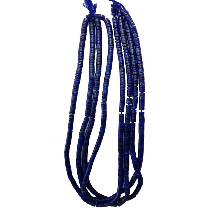 4mm natuerlike lapis lazuli blauwe bead snaren buis kralen emstone lapis lazuli sieraden 7