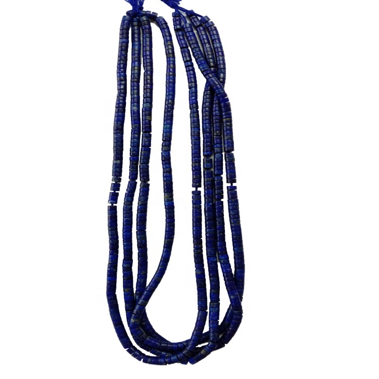 4mm natuerlike lapis lazuli blauwe bead snaren buis kralen emstone lapis lazuli sieraden 9