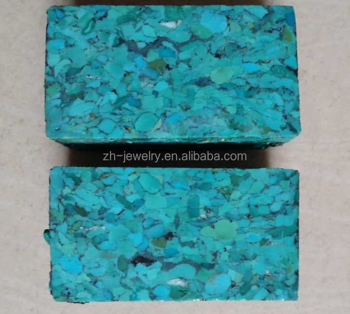 Табиғи түрде кішірек бөліктер сығымдалған көгілдір өрескел блоктар 15