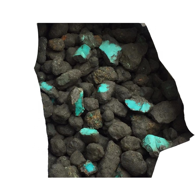 Ķīniešu hubei tirkīza raupja dabiskā gaisma zila hubei tirkīza raupja minerālu / ķīniešu izejviela 6