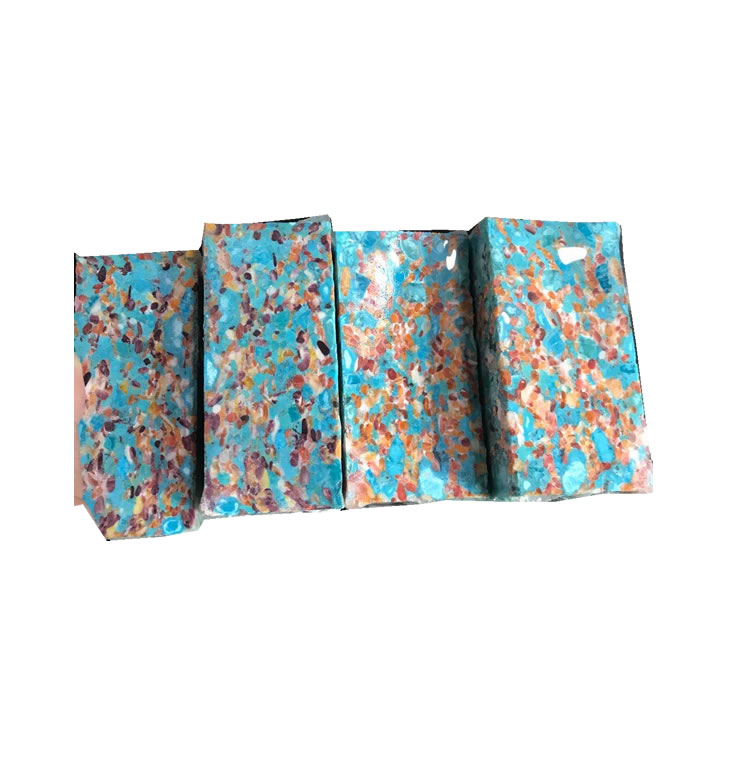 I-Blue Blue Perquoise + i-Abalone Holl + Latis Lazuli yeLuli yeLumbise ukwenza ibhloko yebhlokhi 15