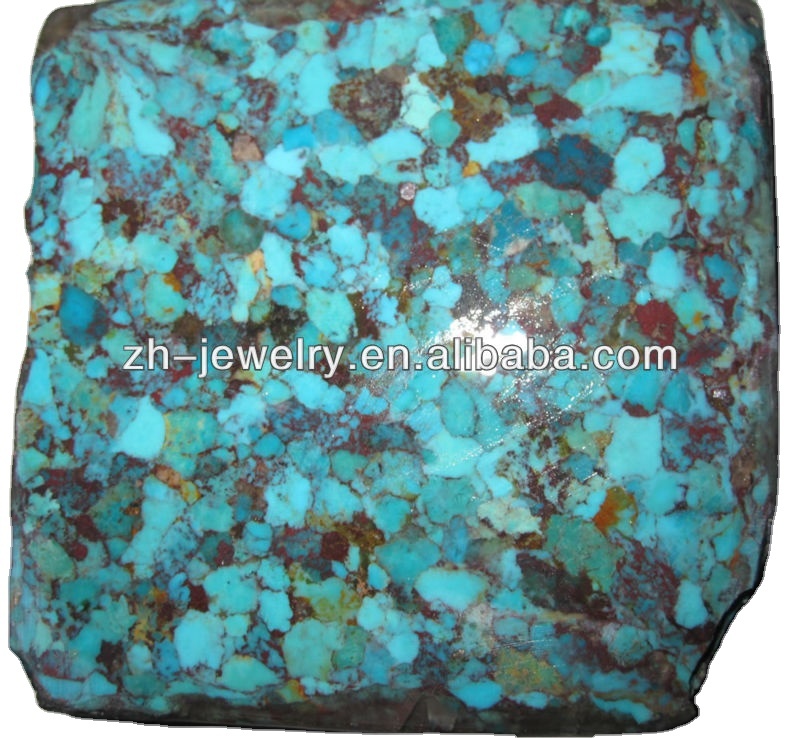 snefnug komprimeret turkis blok mohave lilla-kingman turkis store nugget mursten 39