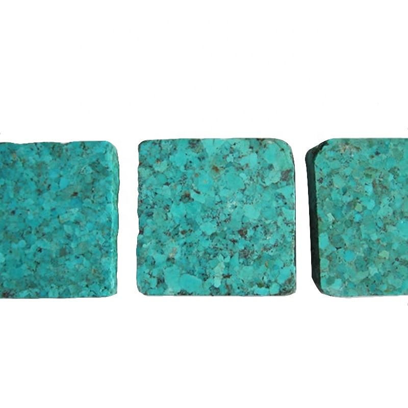 Saspiests tirkīza bloks tirkīza neapstrādāts saspiests bloks tirkīza raupja 9