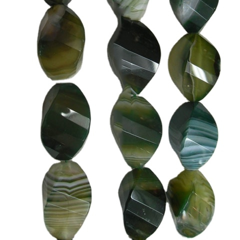 agate ចាស់របស់ Moss Beads Star កាត់ក្បាលអង្កាំដែលរលួយធម្មជាតិពិតប្រាកដ 9