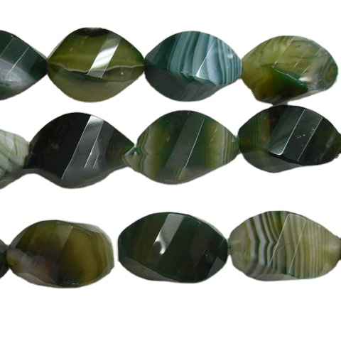 agate ចាស់របស់ Moss Beads Star កាត់ក្បាលអង្កាំដែលរលួយធម្មជាតិពិតប្រាកដ 15