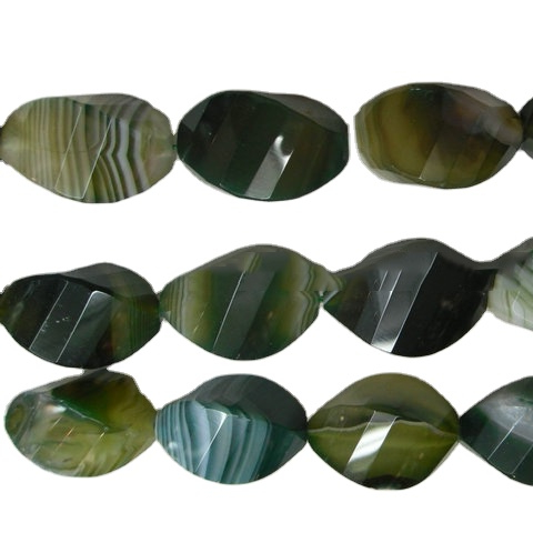 agate ចាស់របស់ Moss Beads Star កាត់ក្បាលអង្កាំដែលរលួយធម្មជាតិពិតប្រាកដ 11