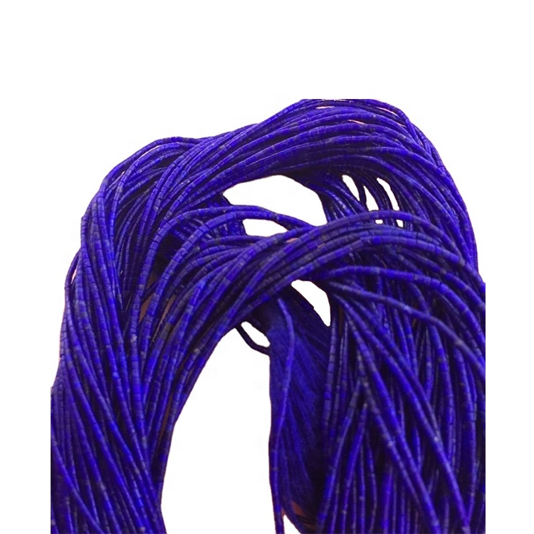 来自阿富汗的Lapis Lazuli Heishi Stone珠子批发 7