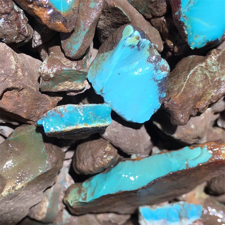 70tons augstas klases bumbiņu krāsa tirkīza raupja materiāls Kingman Arizona dabiskais tirkīzs raupja vairumtirdzniecība 6