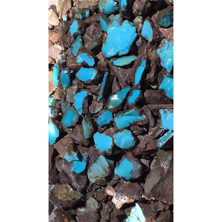 70tons augstas klases bumbiņu krāsa tirkīza raupja materiāls Kingman Arizona dabiskais tirkīzs raupja vairumtirdzniecība 12