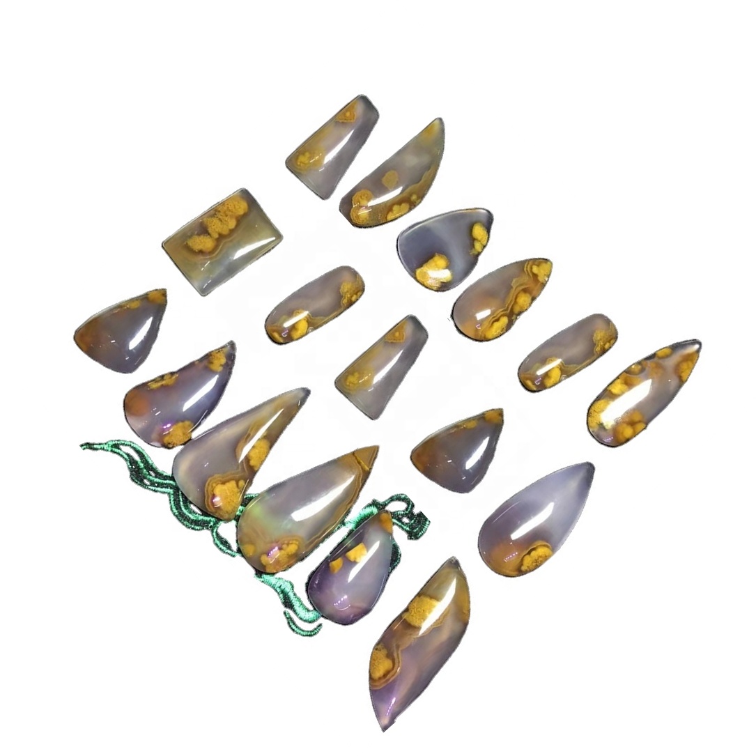 HOSS agate agate agoatochon Cabochon Cabate ចាស់របស់ Moss Denditic 7