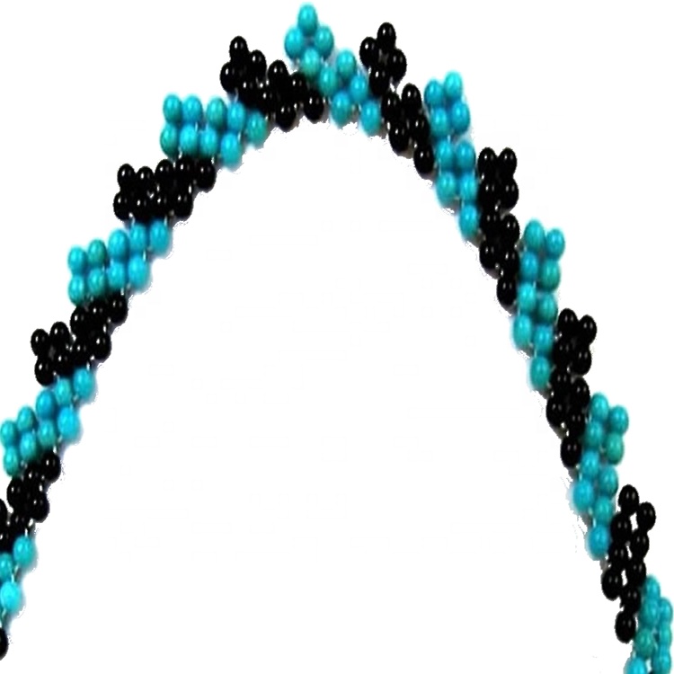 Kalung Beads Turquoise Borong Gaya Berbeza 9