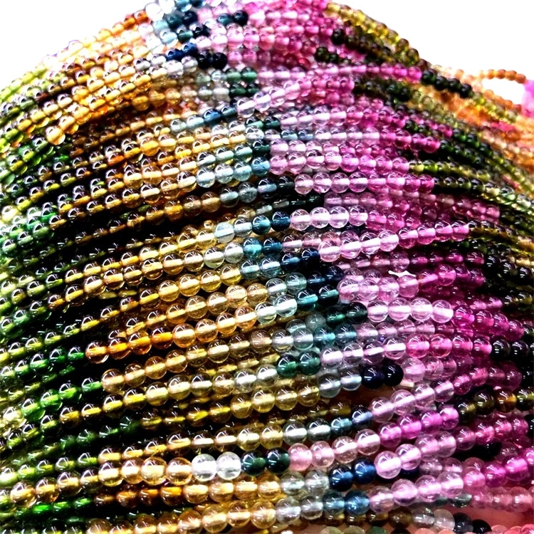 തണ്ണിമത്തൻ ടൂർമലൈൻ 6 എംഎം 13 നെക്ലേസ് നിർമ്മാണത്തിന് കൊന്ത സ്ട്രാന്റ് 11