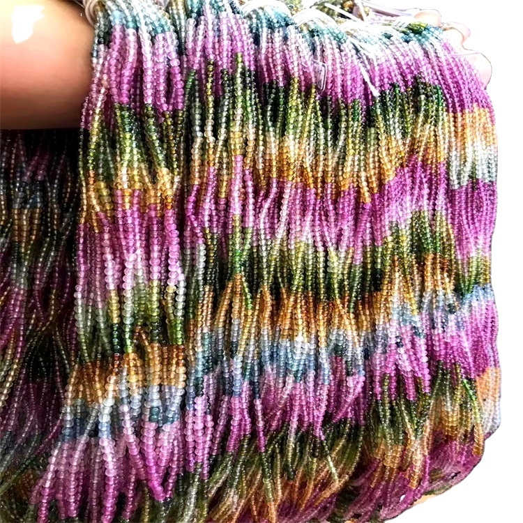 തണ്ണിമത്തൻ ടൂർമലൈൻ 6 എംഎം 13 നെക്ലേസ് നിർമ്മാണത്തിന് കൊന്ത സ്ട്രാന്റ് 13