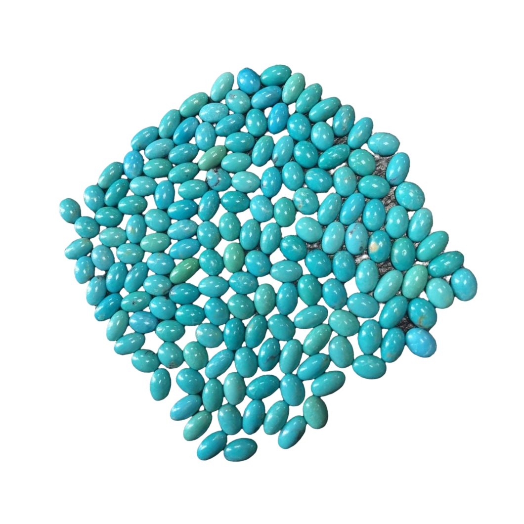 100% പ്രകൃതിദത്ത ടർക്കോയ്സ് ജെംസ്റ്റോൺ 12x16 എംഎം പ്രകൃതിദത്ത ടർക്കോയ്സ് ഓവൽ കാബോചോൺ രത്നങ്ങൾ 7