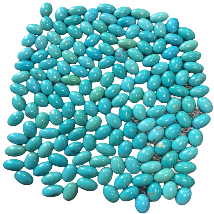 100% പ്രകൃതിദത്ത ടർക്കോയ്സ് ജെംസ്റ്റോൺ 12x16 എംഎം പ്രകൃതിദത്ത ടർക്കോയ്സ് ഓവൽ കാബോചോൺ രത്നങ്ങൾ 11